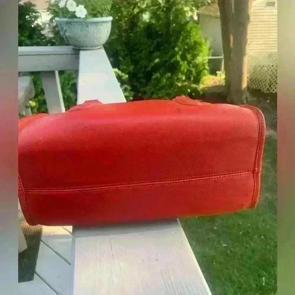 Coach Madison Small Satchel #9725 vintage Red - Picture 7 of 12